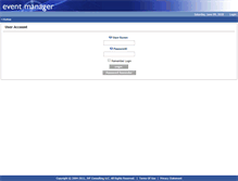 Tablet Screenshot of eventmanager.interactivegame.com